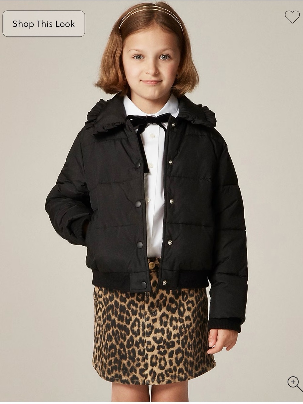Crewcuts Black Puffer Jacket primaloft